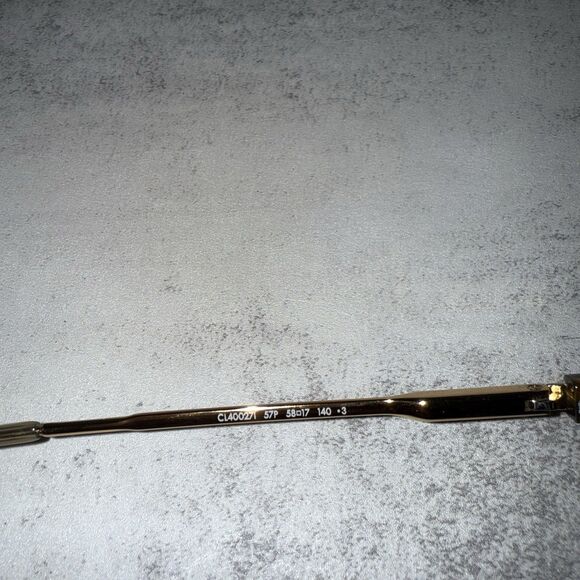 Celine Square Gold CL400271 Blogger Retro Style Gradient Sunglasses $422 Retail - Picture 7 of 12